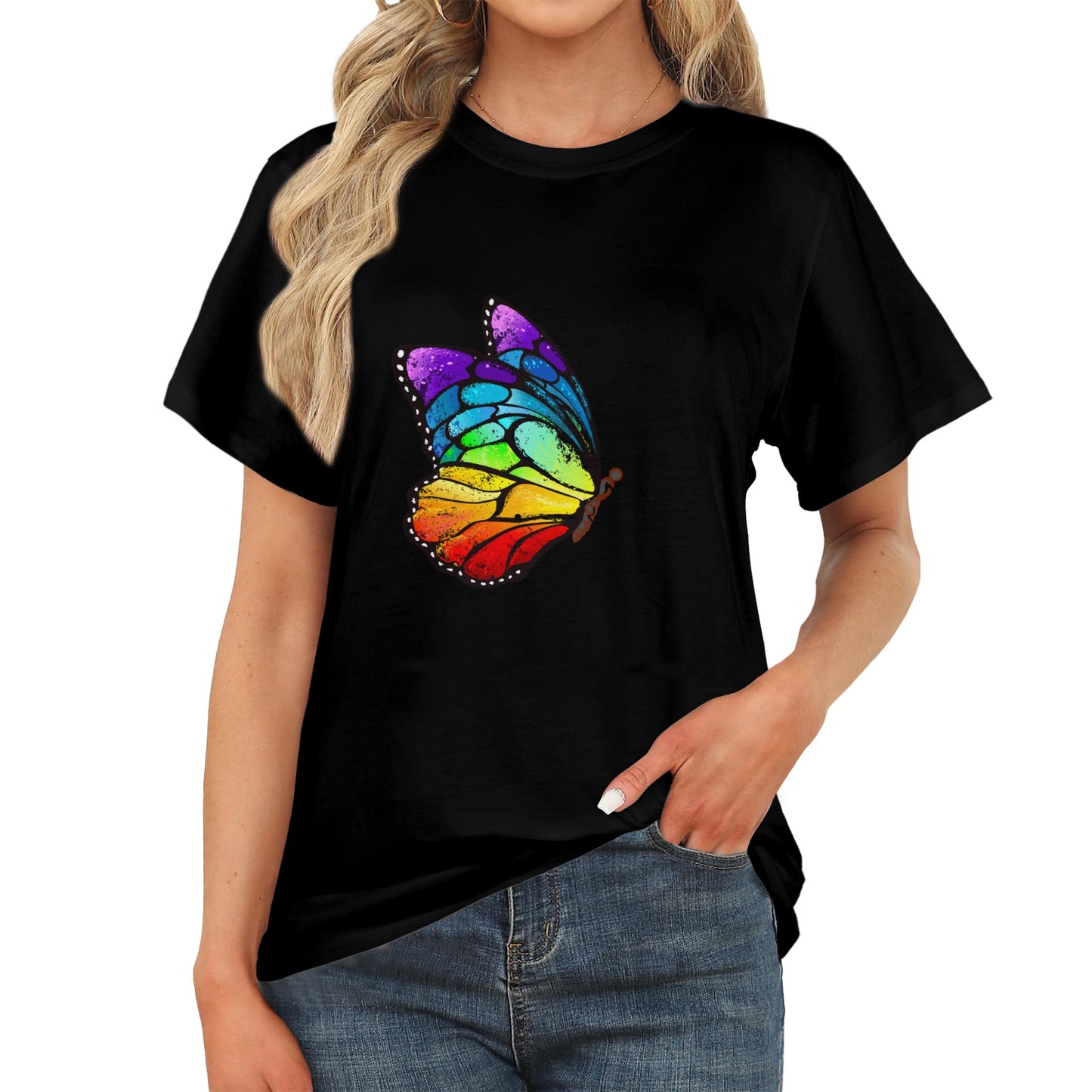 Womens Gay Pride TShirt LGBTQ fashion Custom designed by shOUT