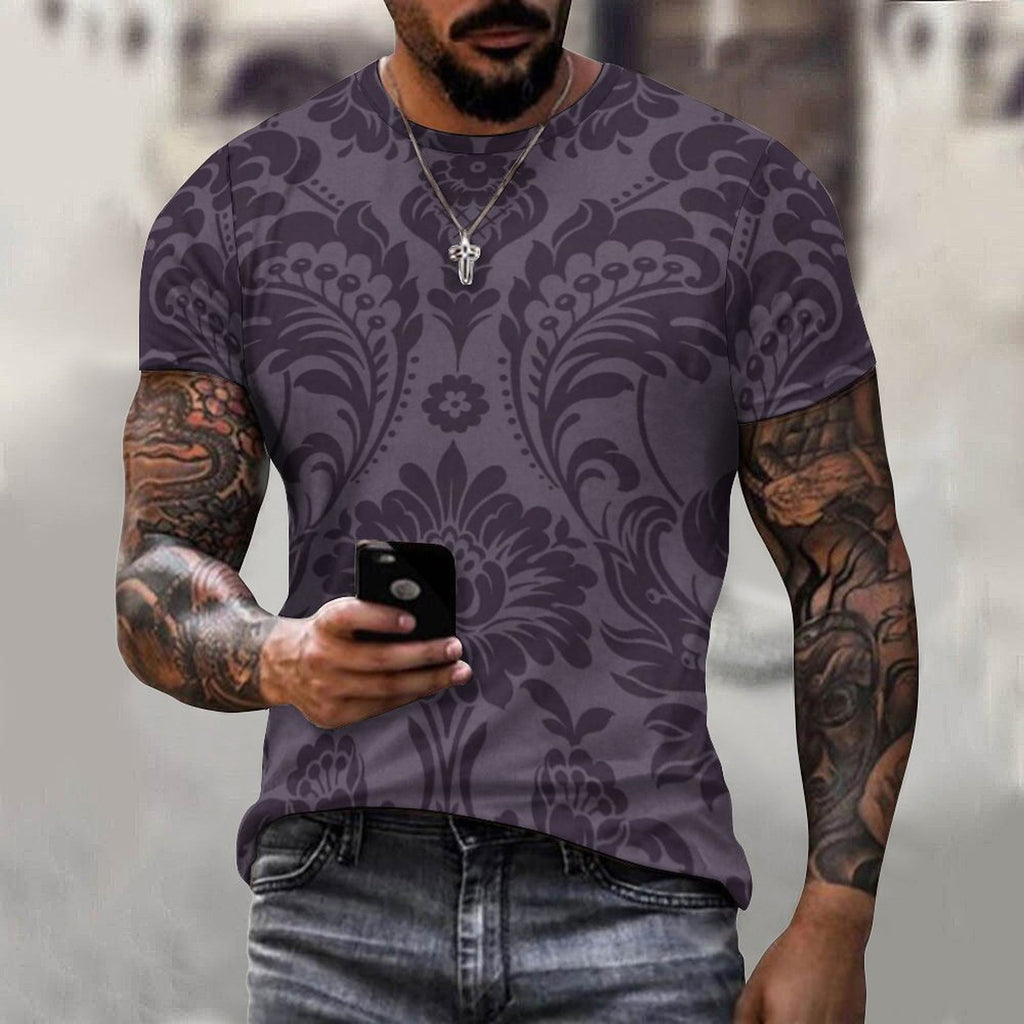 DTG 190gsm Cotton Comfort Short-Sleeve T-Shirt for Men(All-Over Printing)