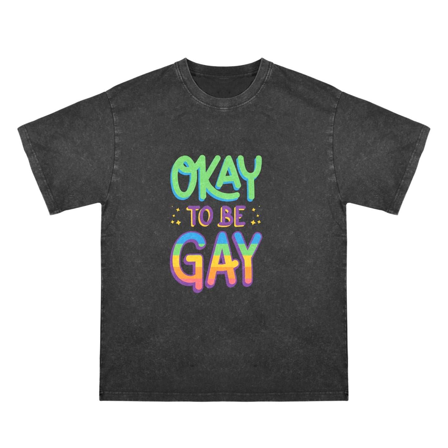 Mens Washed Pride Tee Gay Pride T Shirt Custom Designed by shOUT