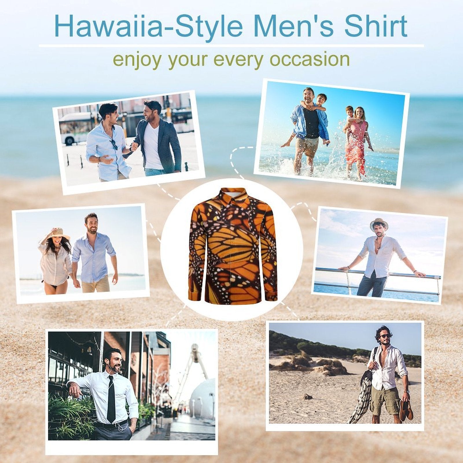 Custom Designed Eco Weave Long Sleeve Casual Shirt LS