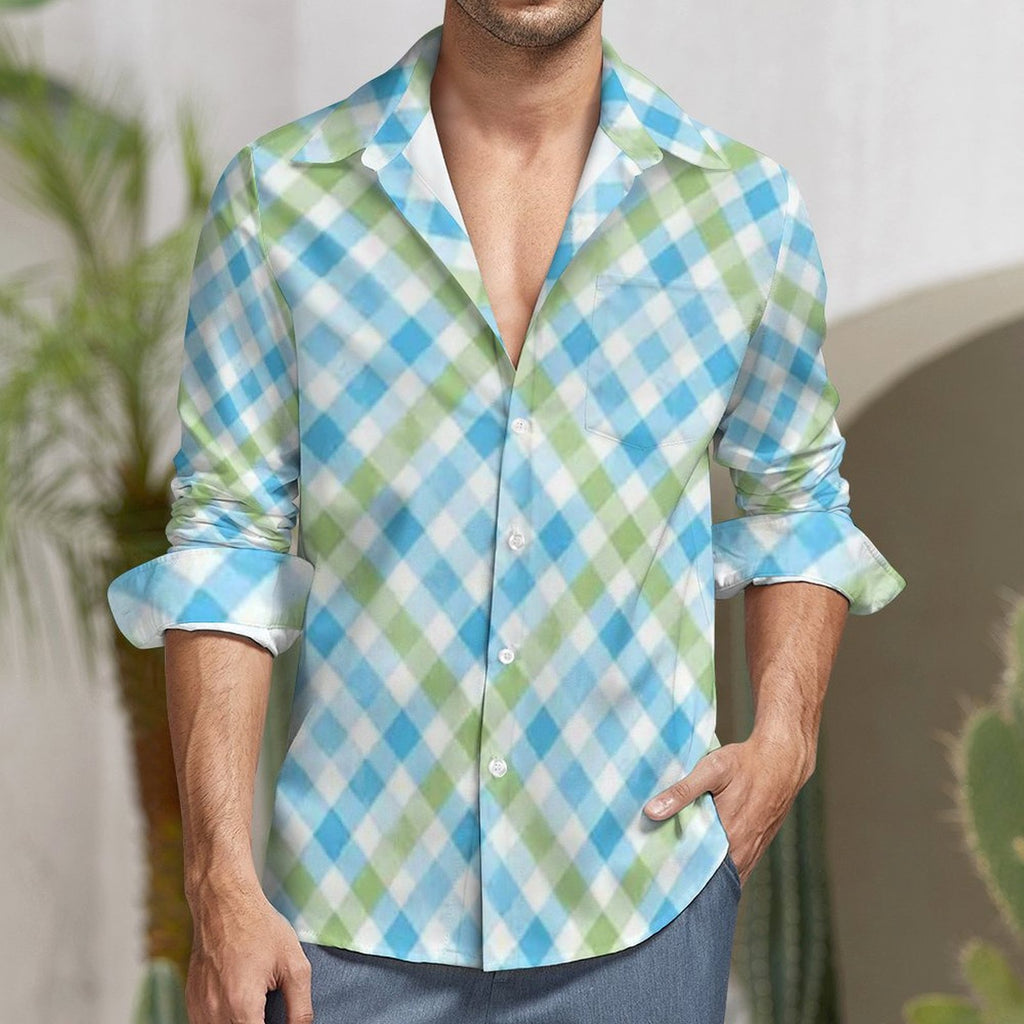 Custom Designed Eco Weave Long Sleeve Casual Shirt LS