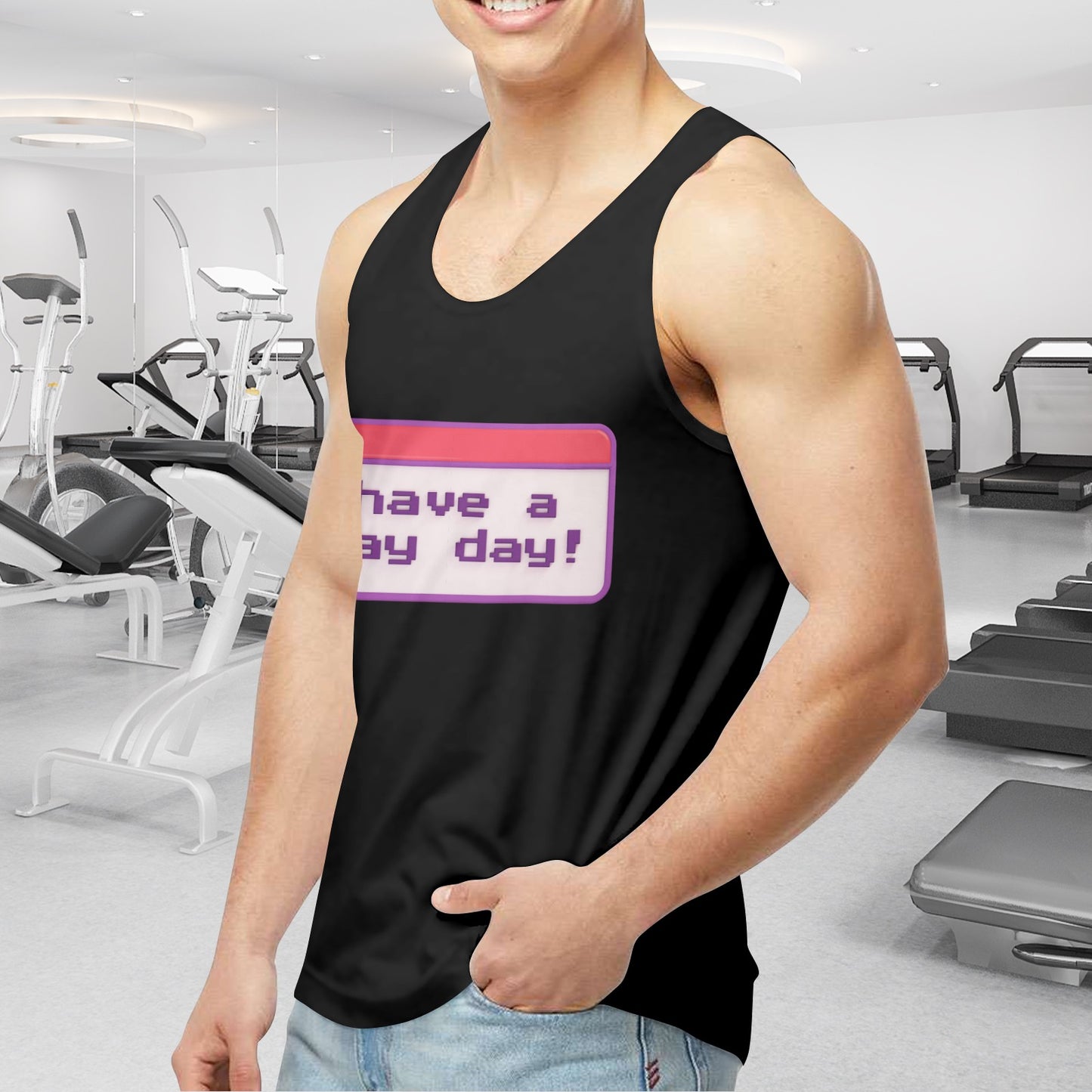Mens Gay Pride Tank Custom Designed by shOUT