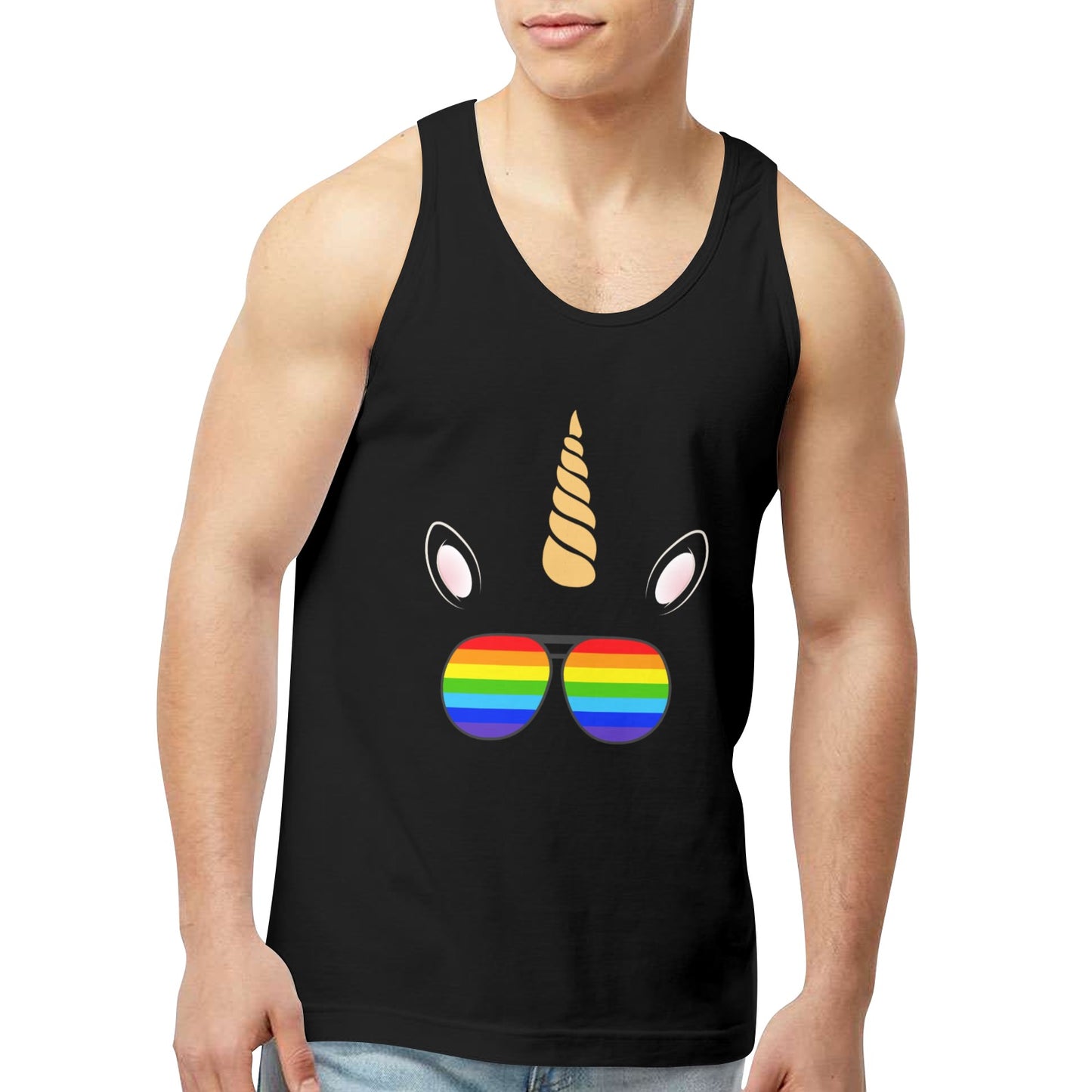 Mens Gay Pride Tank Custom Designed by shOUT
