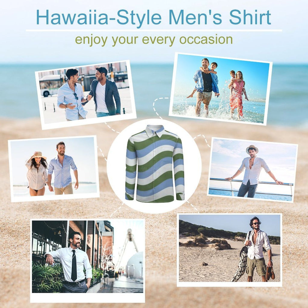 Custom Designed Eco Weave Long Sleeve Casual Shirt LS