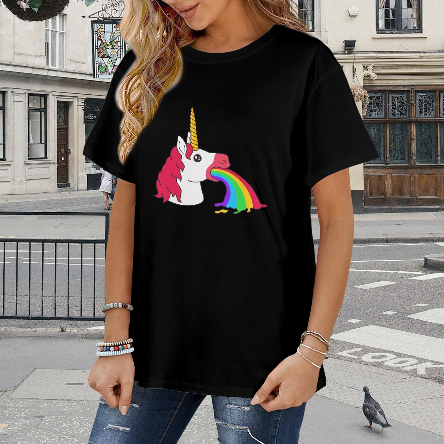 Womens Gay Pride TShirt LGBTQ fashion Custom designed by shOUT