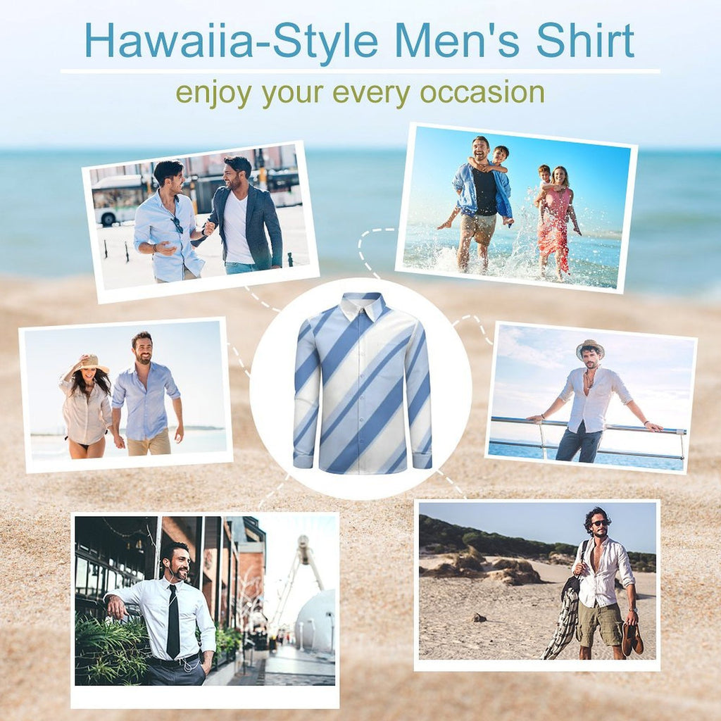 Custom Designed Eco Weave Long Sleeve Casual Shirt LS