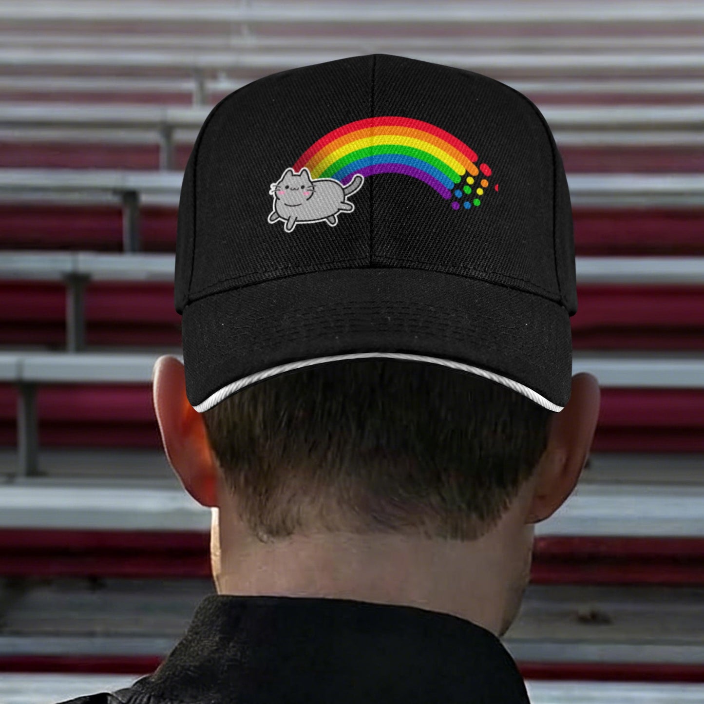 Gay pride hat Baseball Cap Custom Designed by shOUT