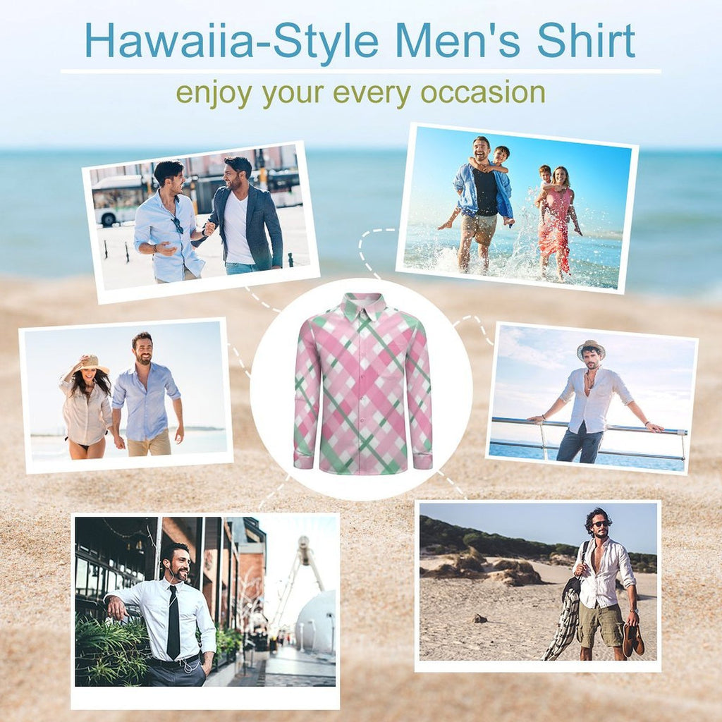 Custom Designed Eco Weave Long Sleeve Casual Shirt LS