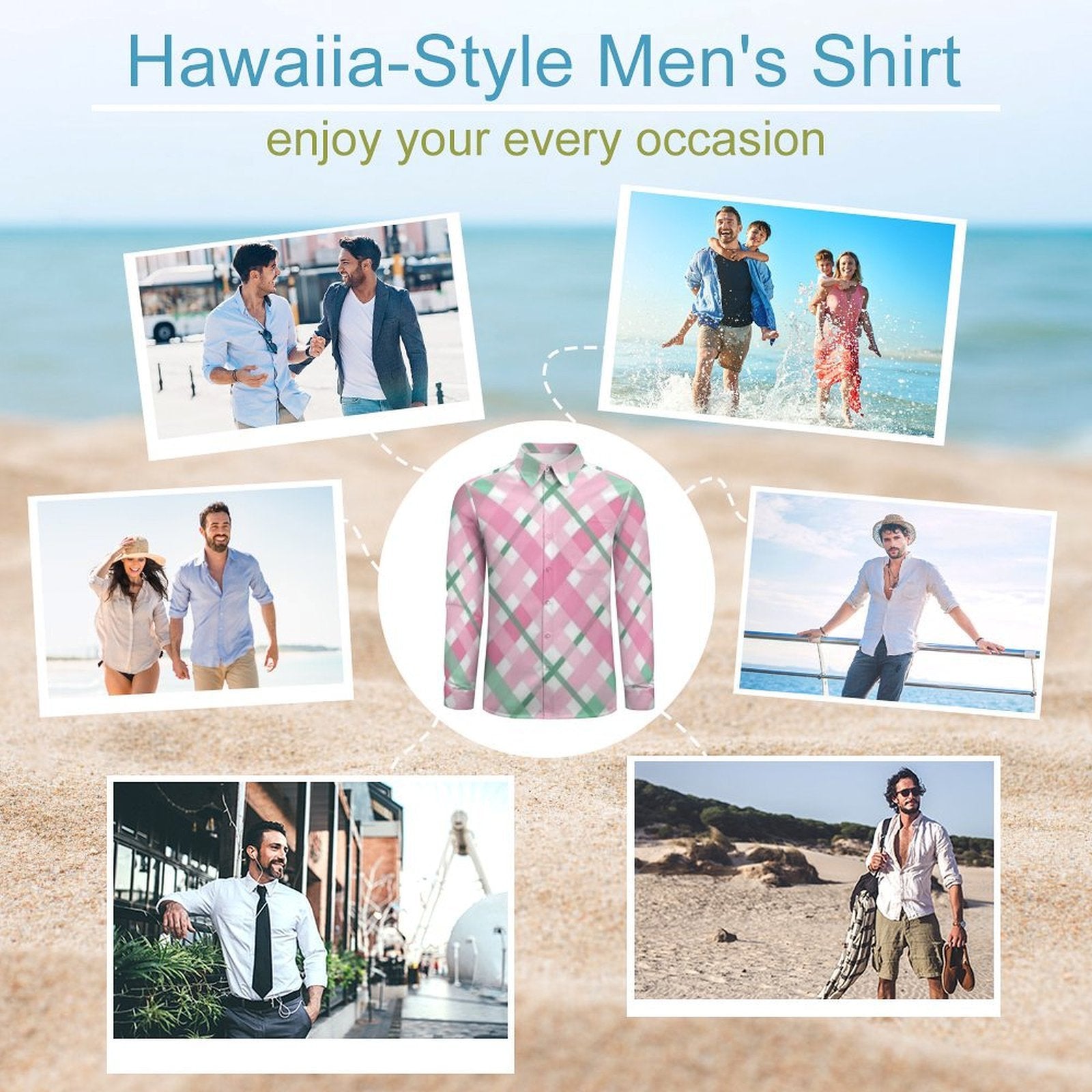Custom Designed Eco Weave Long Sleeve Casual Shirt LS