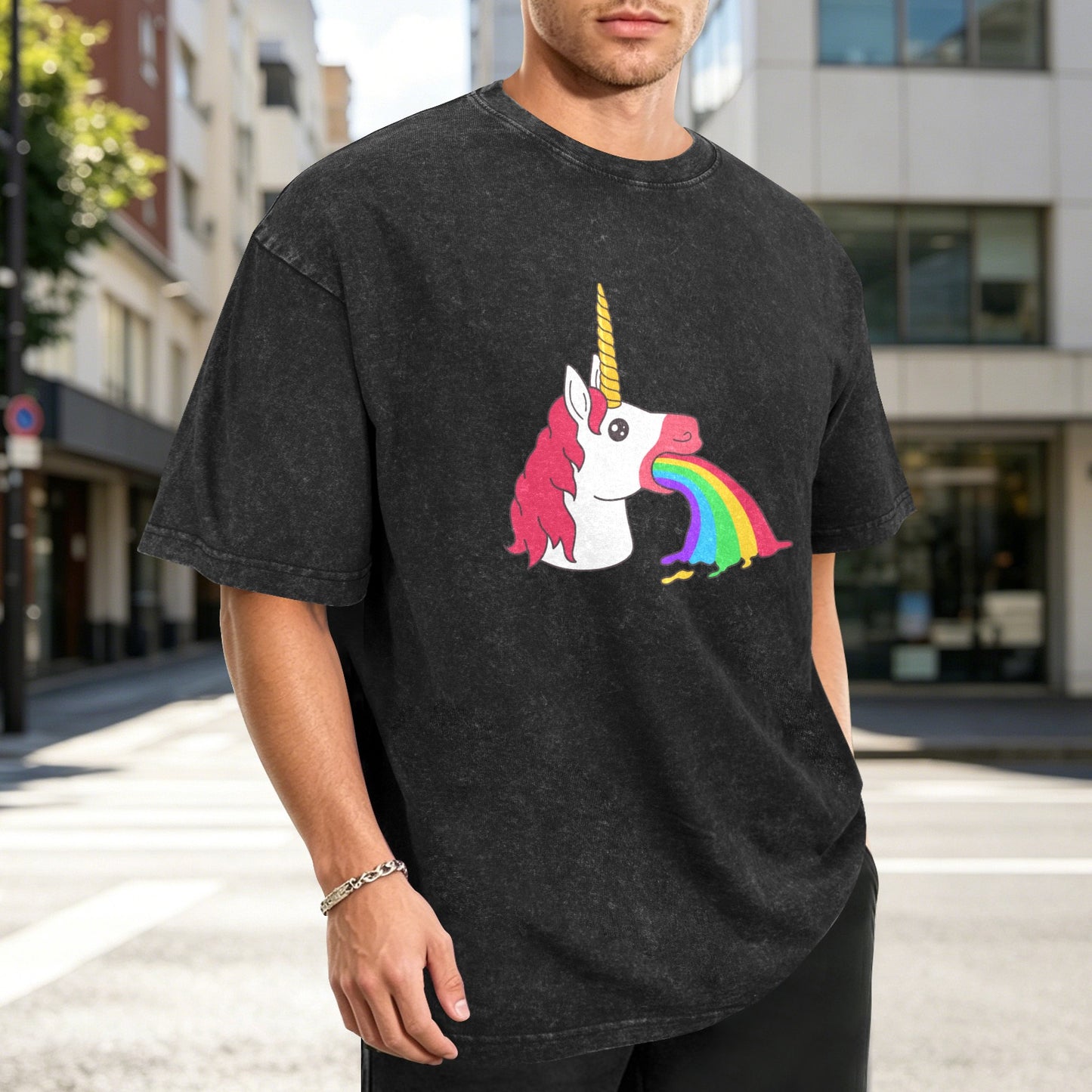 Mens Washed Pride Tee Gay Pride T Shirt Custom Designed by shOUT