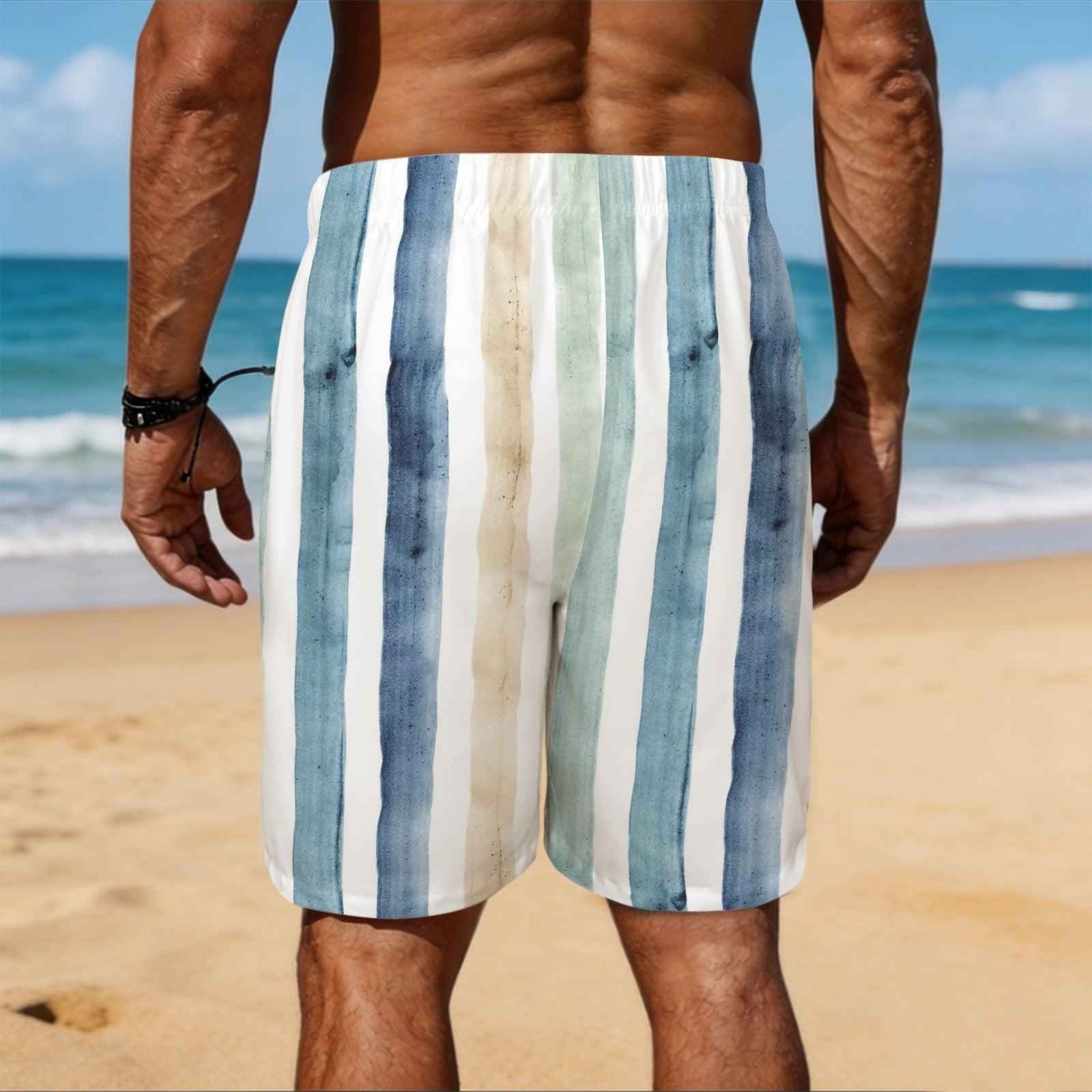 Eco Mens Shorts Effortless Everyday Shorts Men Wrinkle Free Stain Resistant Custom Print Performance Shorts by Simple Discipline
