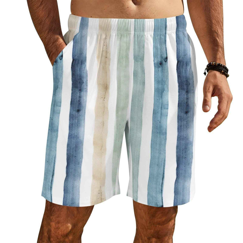 Eco Mens Shorts Effortless Everyday Shorts Men Wrinkle Free Stain Resistant Custom Print Performance Shorts by Simple Discipline