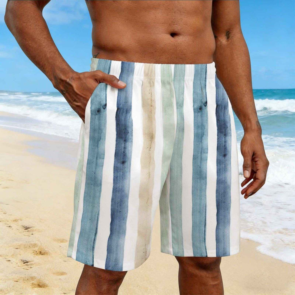 Eco Mens Shorts Effortless Everyday Shorts Men Wrinkle Free Stain Resistant Custom Print Performance Shorts by Simple Discipline